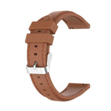Watch Strap Replacement 22mm Width Silicone Stitched Pattern Anti-Sweat - Brown with Brown Stitch - watch Ulefone