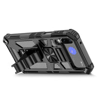 Samsung Galaxy Z Flip 4 - Rugged Armor Protective Cover Shock Resistant Fold Out Stand Metal Patch - Cover Noco