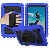 Shockproof Protective Tablet Cover with Stand/Hand Grip/Strap for Samsung Galaxy Tab A 8.4 2020 (T307) - Blue and Black - acc Noco