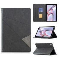 Rhombus Folding Flip Cover Card Holder for Samsung Galaxy Tab A7 10.4 2020 T500/T505 - Black - acc Noco