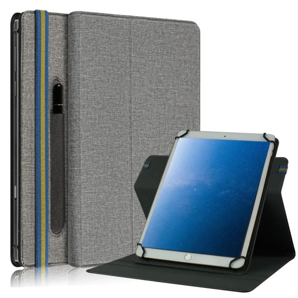 Universal 10 Folding Tablet Cover and Stand Pen Holder - Fits 10.1 tablet models - Grey - Cover Noco