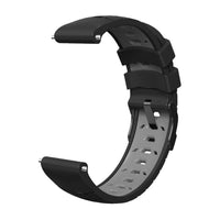 Watch Strap 22mm Width Silicone Trapezoid Pattern Anti-Sweat - watch Noco