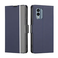 Nokia X30 5G Twill Pattern Flip Phone Cover and Wallet - Blue - Cover Noco