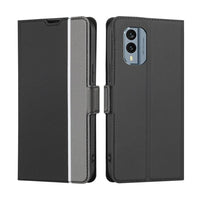 Nokia X30 5G Twill Pattern Flip Phone Cover and Wallet - Black - Cover Noco