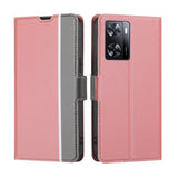 Oppo A57 4G / A57E / A57S Twill Pattern Flip Phone Cover and Wallet - Pink - Cover Noco