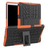 Rugged Protective Tablet Cover with Stand for Samsung Galaxy Tab A 10.1 2019 T510/T515 - Black and Orange - acc Noco
