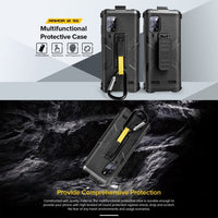 Ulefone Rugged Cover + Quick Clip/Carabiner - For Ulefone Armor 12 5G Phone - acc Ulefone