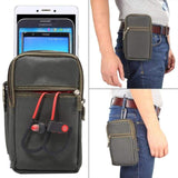 Universal Phone Pouch Belt or Carabiner Mount 4 x Zipped Pockets Up to 7’ phone - Green - Noco