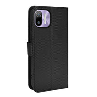 Ulefone Note 6P / Note 6 - Diamond Flip Front Phone Cover/Wallet with Card Slots - Black - Cover Noco