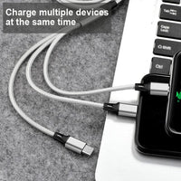 Noco 5A 3-IN-1 Multi-Tip Braided Charging Cable Super Fast Charging Data Transfer 1.2Metre - acc Noco