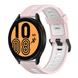 Watch Strap Replacement 20mm Width Silicone Vertical Groove Pattern Anti-Sweat - Pink - watch Ulefone