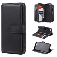 Deluxe 10 Card Slot Wallet Cover for Oppo A5 2018 Model - Black - Cover Noco