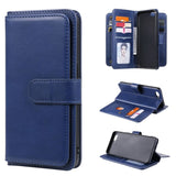 Deluxe 10 Card Slot Wallet Cover for Oppo A5 2018 Model - Dark Blue - Cover Noco