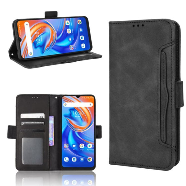 Umidigi A13 / A13 PRO / A13S - Deluxe Flip Cover Case Credit Card Slots Magnetic Closing - Black - Cover Noco