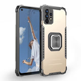 Warrior Rugged Protective Case Aluminium back panel with rotating stand for Samsung Galaxy A52 4G / A52 5G / A52S 5G - Cover Noco