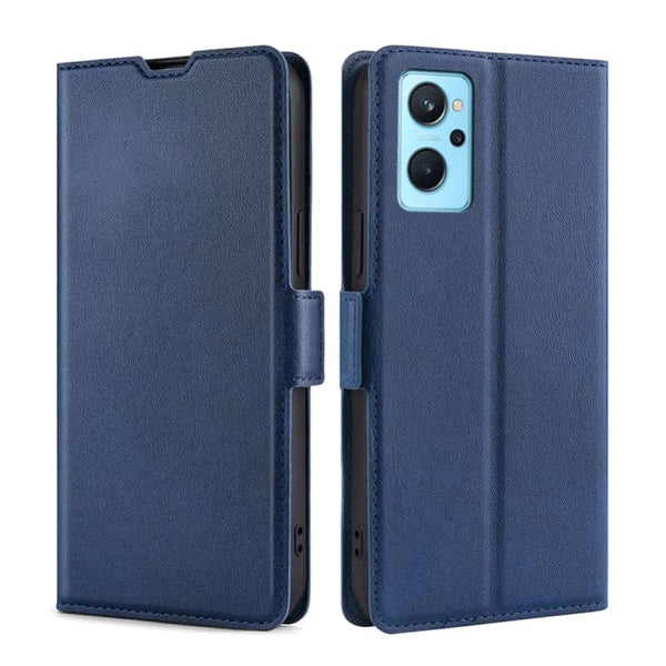 Oppo A36 4G A76 4G A96 4G - Wallet Flip Cover Card Holder Magnetic Closing - Blue - Cover Noco