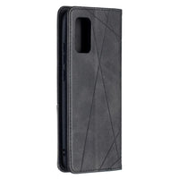 Rhombus Wallet Flip Cover Card Holder for Samsung Galaxy A02S - acc Noco