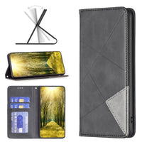 Samsung Galaxy A04 / A04S Rhombus Wallet Flip Cover Card Holder - Black - Cover Noco