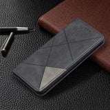 Rhombus Wallet Flip Cover Card Holder for Samsung Galaxy A52 5G - acc Noco