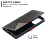 Rhombus Wallet Flip Cover Card Holder for Samsung Galaxy A52 5G - acc Noco