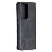 Rhombus Wallet Flip Cover Card Holder for Samsung Galaxy S21 Ultra - acc Noco