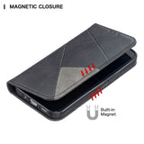 Rhombus Wallet Flip Cover Card Holder for Apple iPhone 12 Mini - acc Noco
