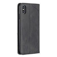 Rhombus Wallet Flip Cover Card Holder for Apple iPhone XS Max - acc Noco