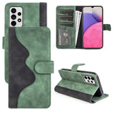Samsung Galaxy A33 5G - Wave Flip Leather Wallet Cover Card Slots Cash Pocket - Green - Cover Noco