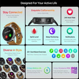 Zeblaze GTR 2 Smart Watch + Fitness Tracker 1.28 Display Sports Modes Speakerphone and Microphone - watch Zeblaze