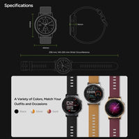 Zeblaze GTR 2 Smart Watch + Fitness Tracker 1.28 Display Sports Modes Speakerphone and Microphone - watch Zeblaze