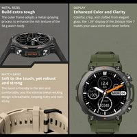 Zeblaze Vibe 7 Rugged Smart Watch 1.39 Display BT Voice Calls 100+ Sports Modes - watch Zeblaze