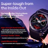 Zeblaze Vibe 7 Pro Rugged Smart Watch 1.43 AMOLED Display BT Voice Calls 100+ Sports Modes - watch Zeblaze