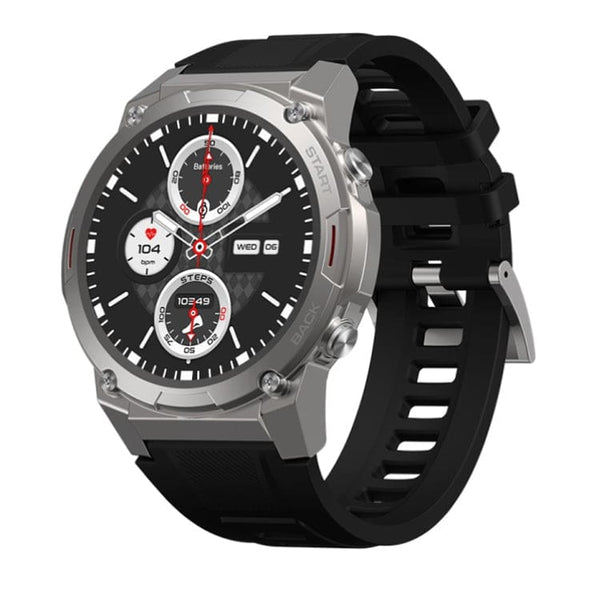 Zeblaze Vibe 7 Pro Rugged Smart Watch 1.43 AMOLED Display BT Voice Calls 100+ Sports Modes - Silver - watch Zeblaze