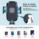 ZS259 Car Phone Cradle Locking Vent Mount Auto Grip Up to 7 screen phones - acc NOCO